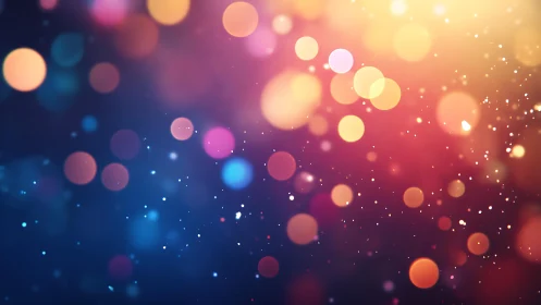 Colorful bokeh lights background with soft dreamy gradient effect.