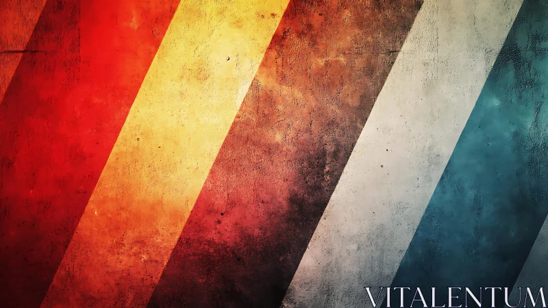 Vintage Diagonal Striped Abstract Texture with Bold Colors.