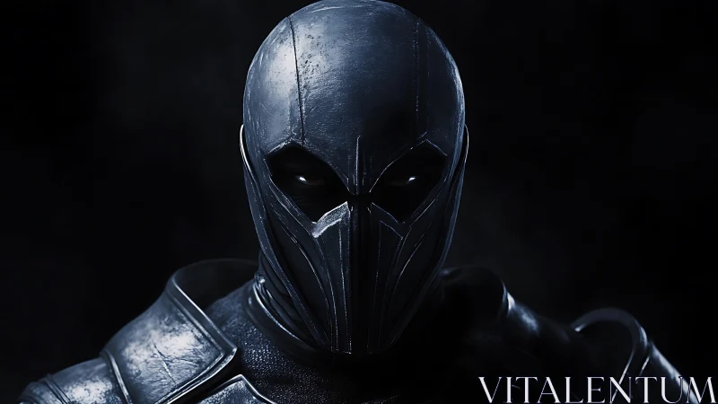 Midnight sentinel waits in burnished steel and silent shadow