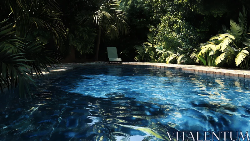 Sunlit jungle pool invites a quiet, refreshing escape