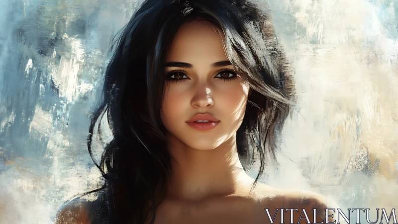 Soft light lingers on the painterly gaze of a quiet muse