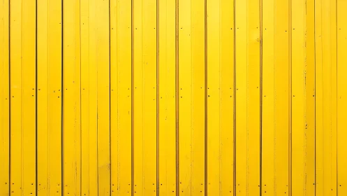 Bold yellow wooden planks create a bright vertical pattern.