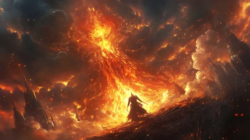 Fire Elemental Emerges from Inferno.