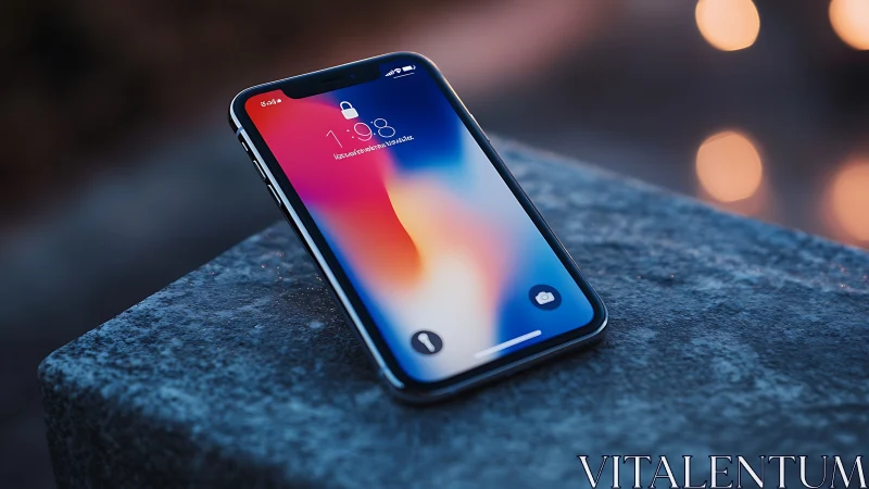 Modern Smartphone Glowing with Vibrant Digital Life.