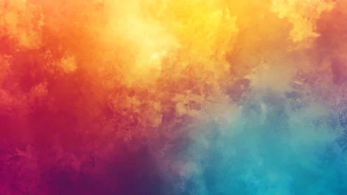 Sunset nebula drifts softly into an electric cyan dawn