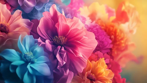 Radiant Gerberas in Chromatic Harmony.