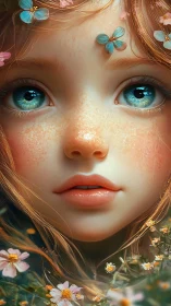 Spring-eyed dreamer listens closely to the whispering garden