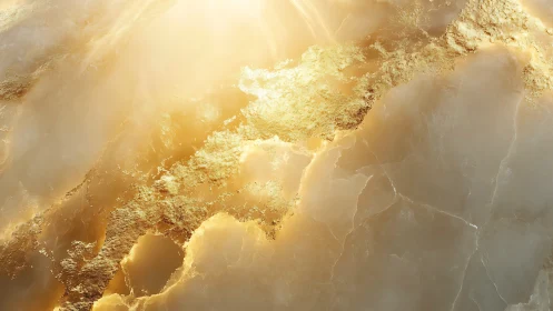 Golden cloudstone glow with softly drifting light.