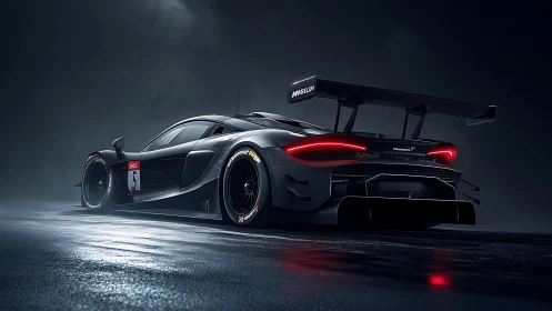 Night-stalking race car ignites a neon-tinged storm of speed.