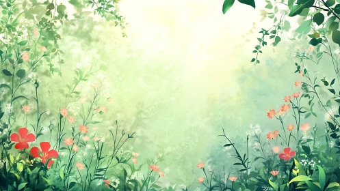 Whimsical Garden Gates: Where Petals Court the Mist.