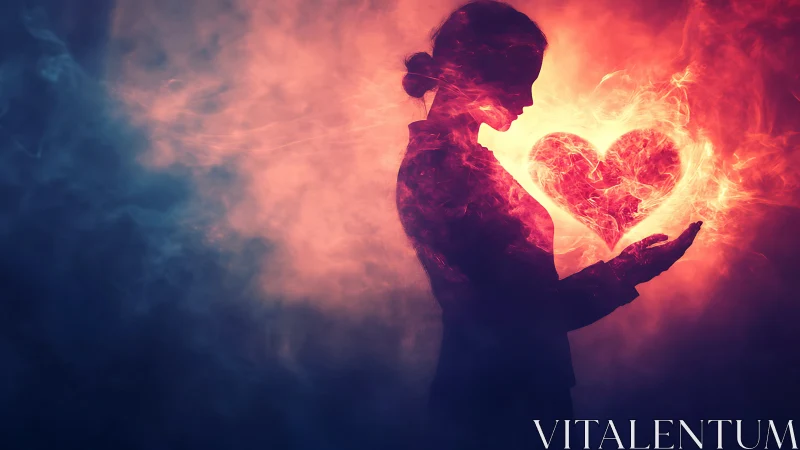 Glowing Heart Light Shines From Within