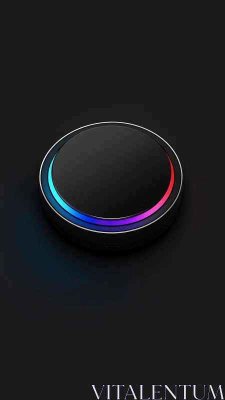 Neon Crown: A Luminous Portal in Midnight Black.