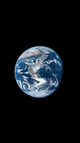 Orbital perspective of Earth with detailed cloud dynamics.