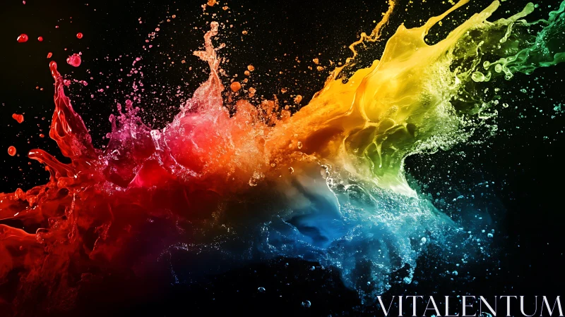 Color storms collide midair and carve a neon tidal horizon