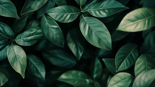 Emerald leaf canopy whispers in soft, cinematic green light.