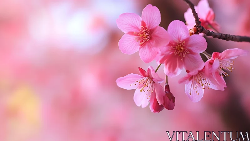 Pink cherry blossoms celebrate spring's delicate beauty and renewal