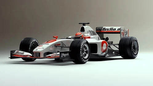Wind tunnel optimized single seater race car visualization.