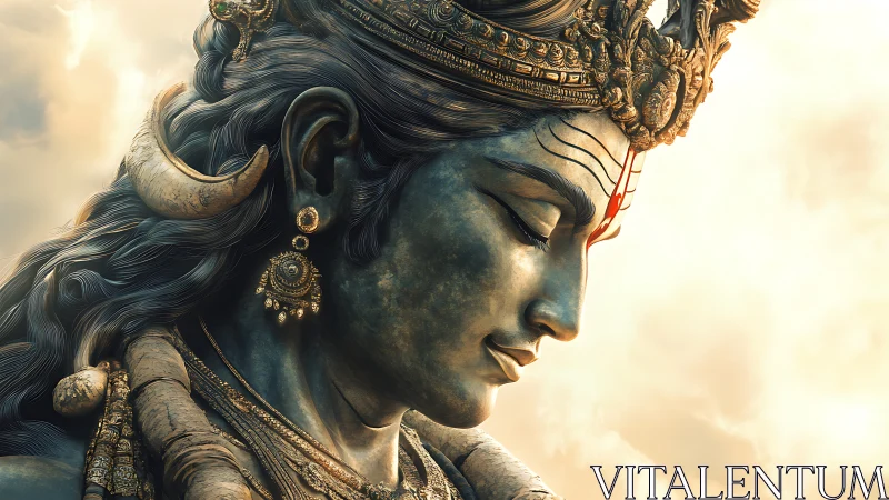 High-fidelity Shiva profile with ornate parametric adornments.