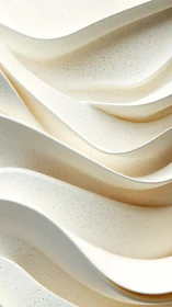 Parametric cream wave surfaces with speckled microtexture.