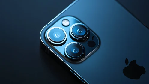 iPhone 13 Pro camera module displaying triple lens configuration