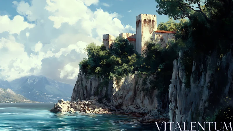Medieval Castle Perched on Stunning Seaside Cliffs