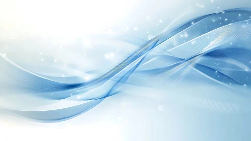 Parametric blue wavefront ribbons in luminous gradient space.