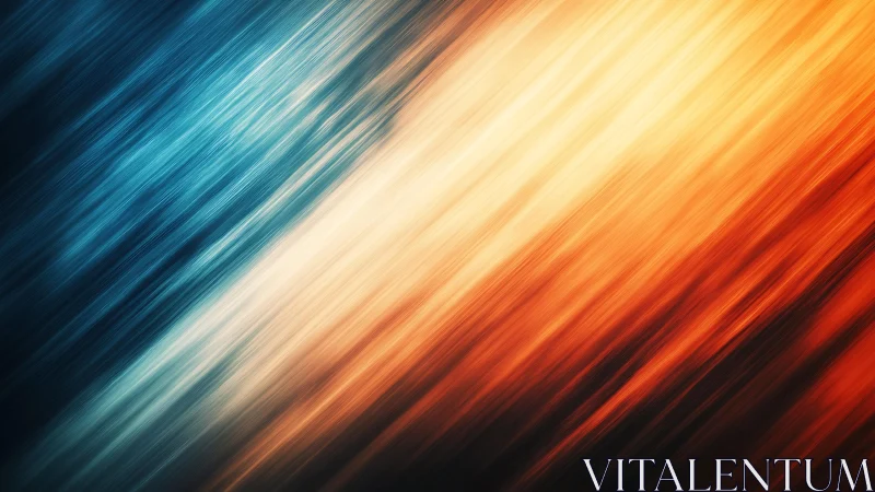 Dynamic blue and orange abstract diagonal streaks digital art.