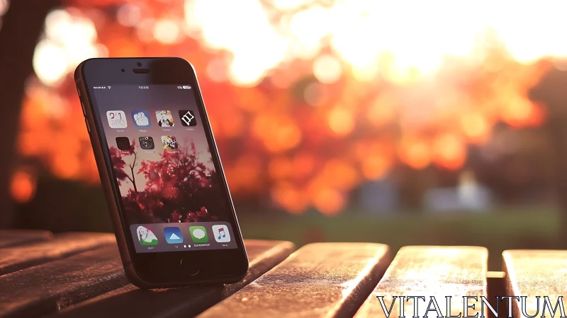 iPhone 5S Mobile Device Outdoor Golden Hour Photography with Bokeh Backdrop