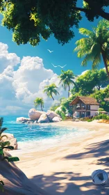 Tropical Beach Paradise: Architectural Integration with Coastal Landscape.