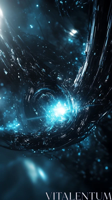 Quantum filament vortex with luminous data singularity.