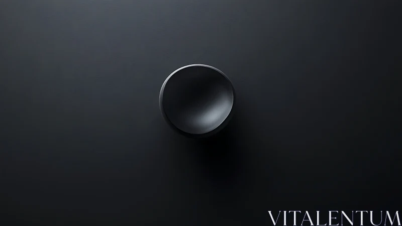 Chrome Whisper: A Void Sphere's Minimalist Dance.