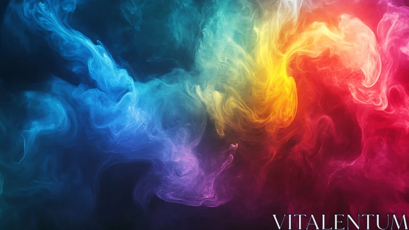 Colored gaseous plumes form overlapping gradient fields