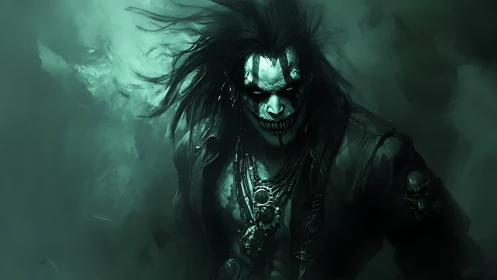 Grinning voidwalker in toxic green storm of ghostlight.