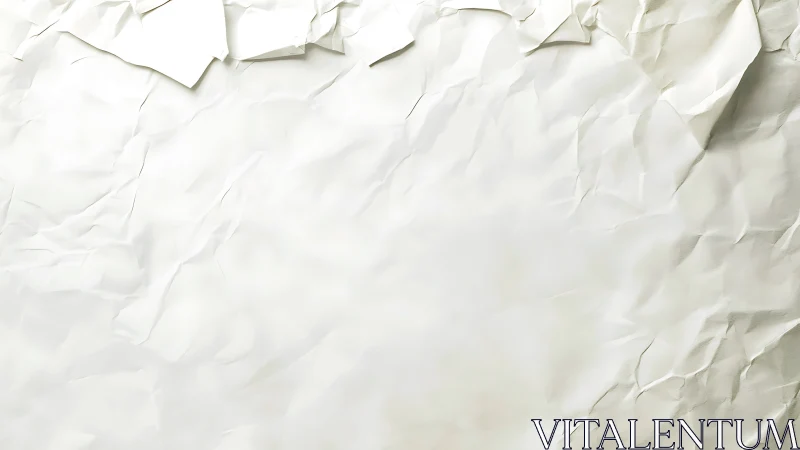 Layered white sheets with creased textured paper surface.