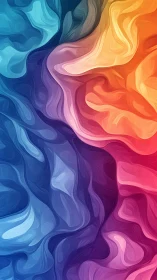 Color tides swirl like liquid silk across a painted void