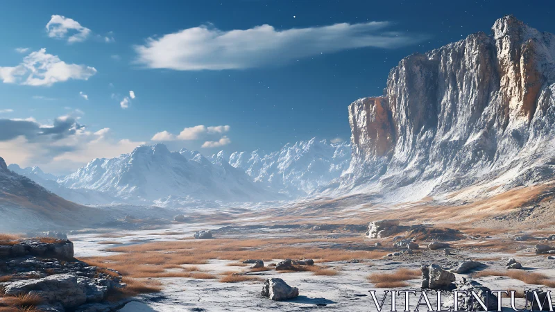 Glacial plateau basin under crystalline atmospheric clarity.