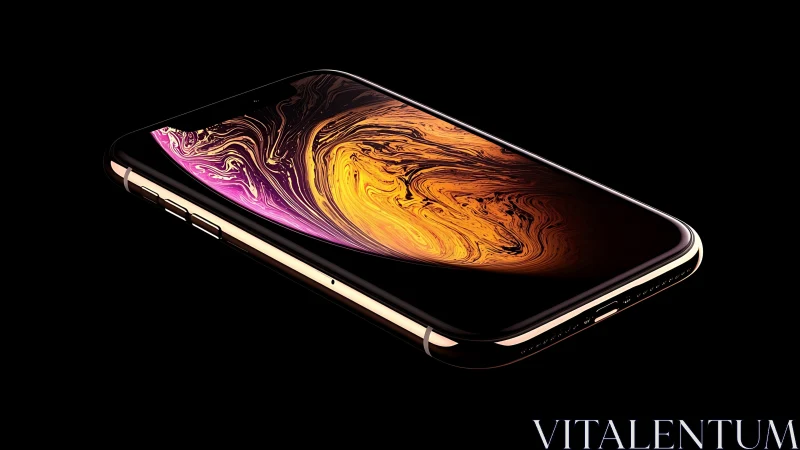 Premium Smartphone Displays Mesmerizing Liquid Abstract Design