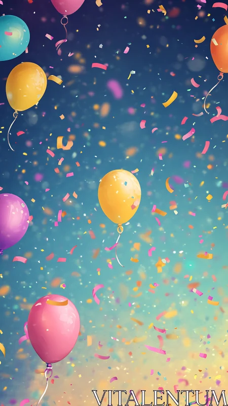 Gravity Defies Celebration as Confetti Dances Through Chromatic Dreams