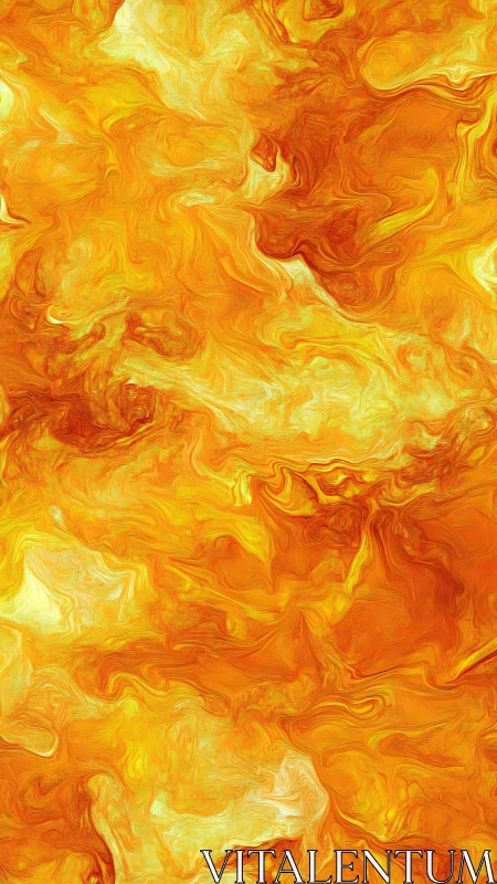 Liquid fluid abstraction with warm chromatic layers and organic swirling patterns.