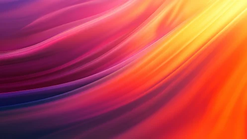 Vibrant gradient waves flow in luminous sunset spectrum.