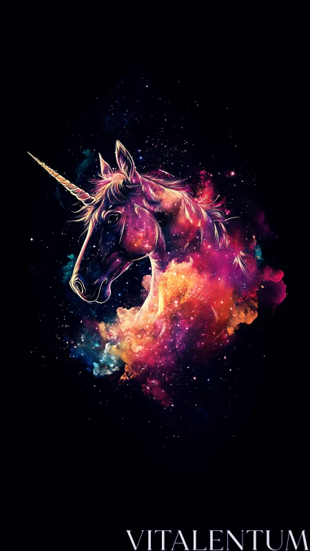 Spectral nebula unicorn bust in luminous cosmic gradients