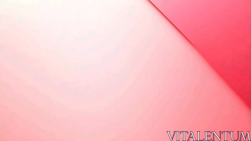 Diagonal composition of light and saturated pink surfaces.