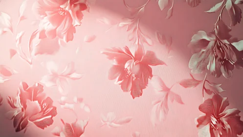 Romantic Pink Blooms Dance Softly.
