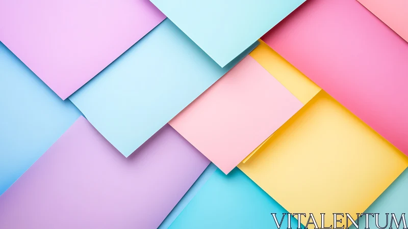 Soft pastel paper layers create a gentle, cheerful backdrop