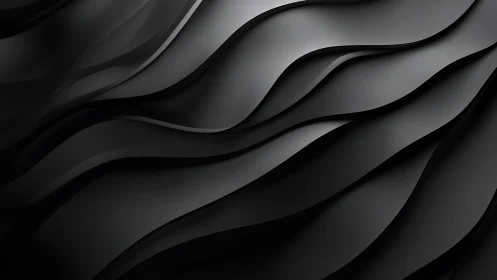 Layered dark wave forms in smooth abstract composition.