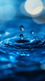 High-speed macro capture of aqueous droplet impact dynamics.