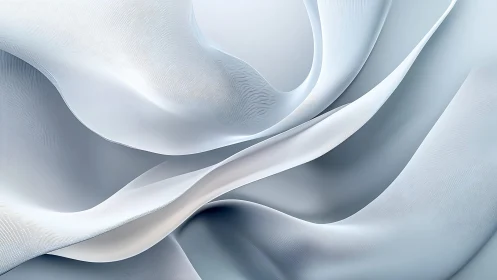 Elegant flowing abstract waves in soft pastel tones, digital art.