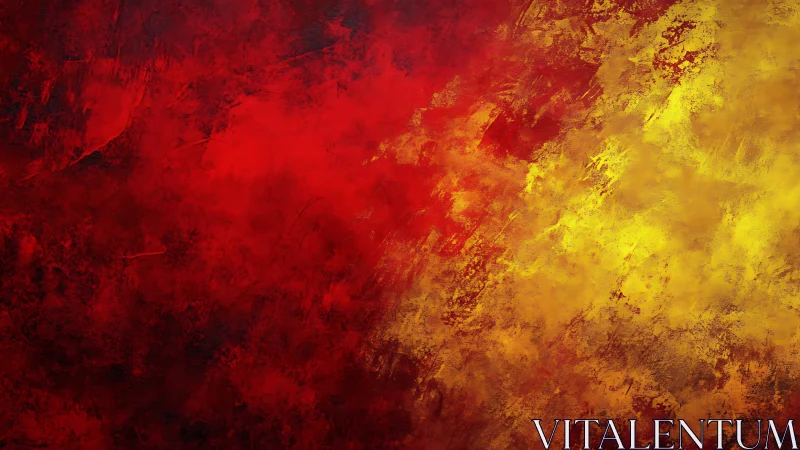 Red and Yellow Grunge Abstract Texture Background