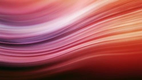 Abstract crimson light trails with dynamic linear curvature.