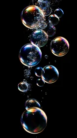 Refractive soap bubbles rendered with high-gloss spectral lighting